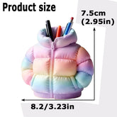 3D Puffer Jacket Shape Pen Holders