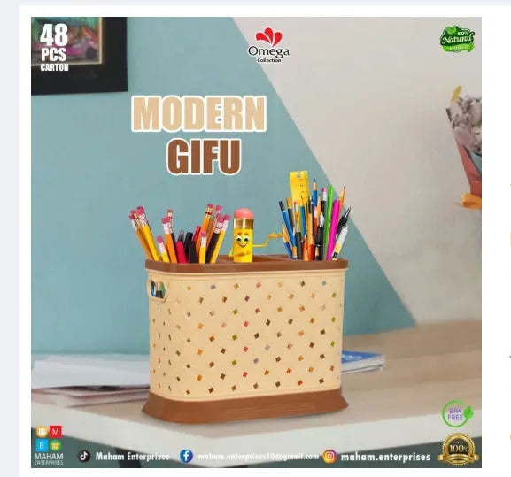 Modern GIFU Multi-Compartment Desk Organizer