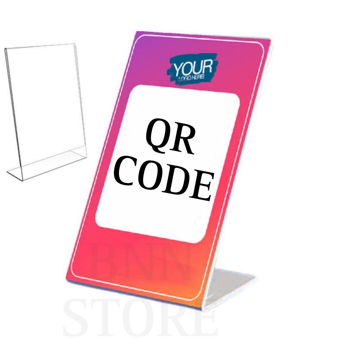Desktop QR code stand